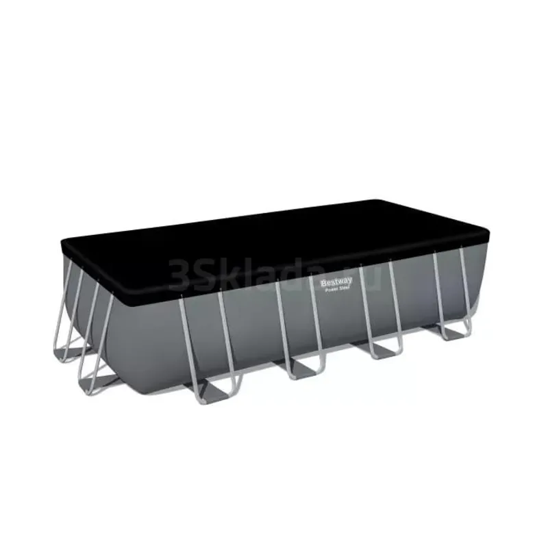 Bestway 5619Q Каркасный бассейн Power Steel 549х274х132см, 16477л, песч.фил.-нас. 5678/ч, лестн., тент, попл.-доз.